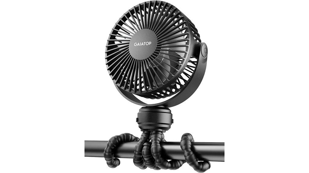 compact clip on fan