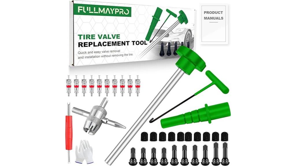 complete tire valve kit