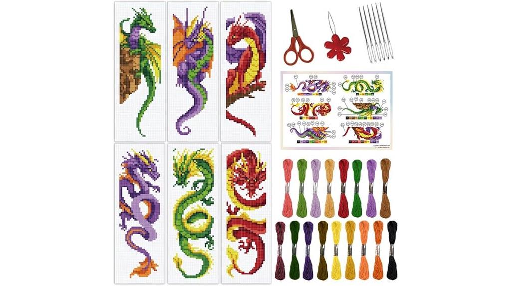dragon and loong bookmark kit