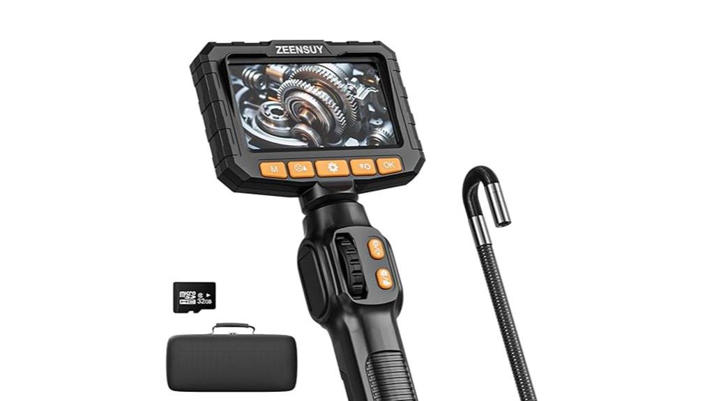 dual direction camera with light