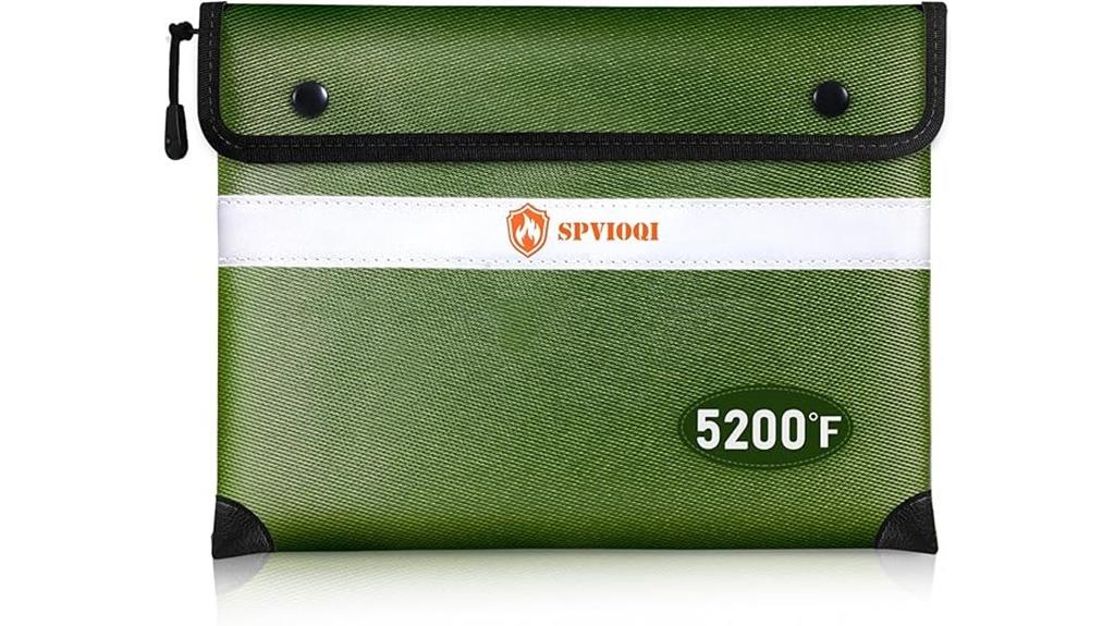 enhanced zippered fireproof bag