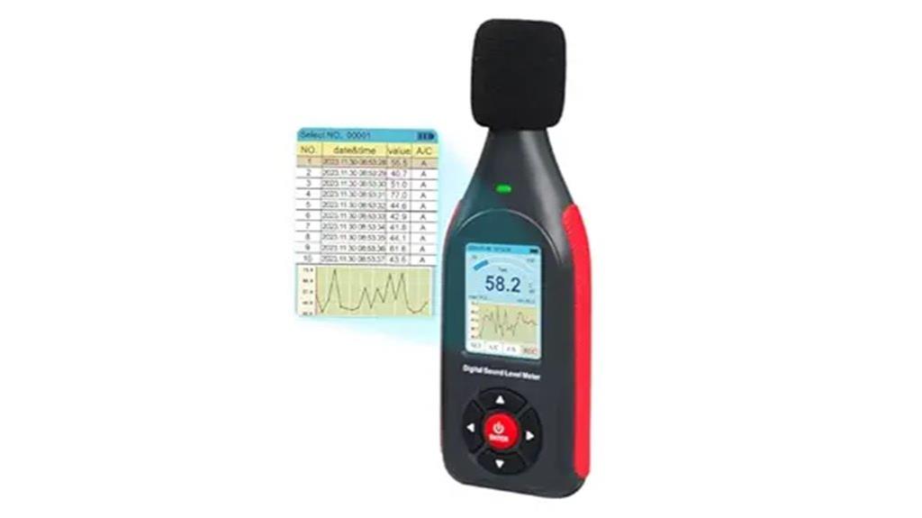extensive decibel data logger