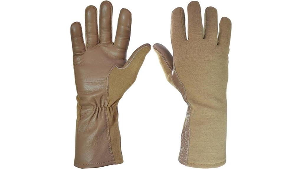 fire resistant pilot gloves