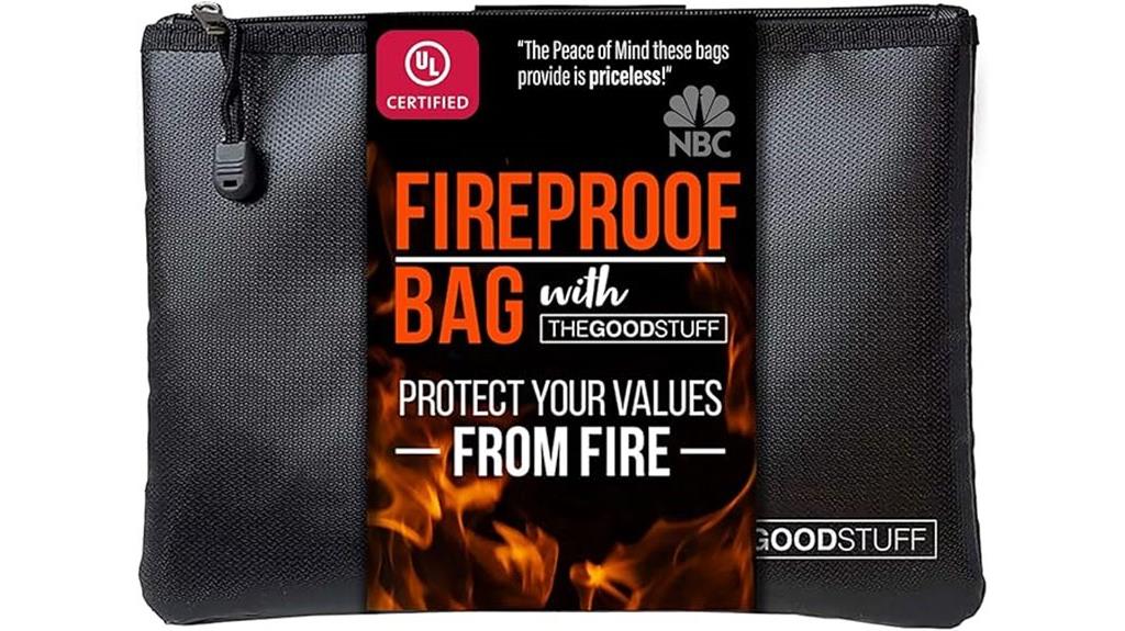 fireproof cash bag