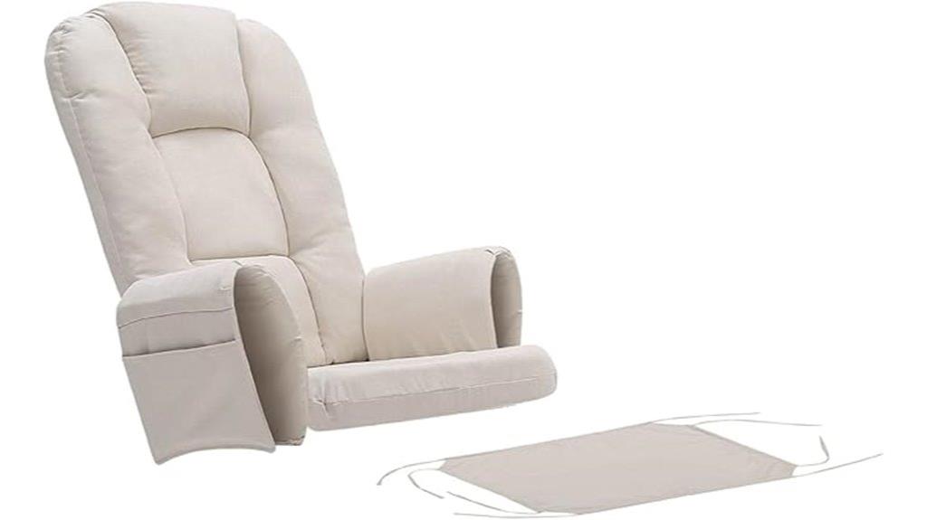 five cushions for glider