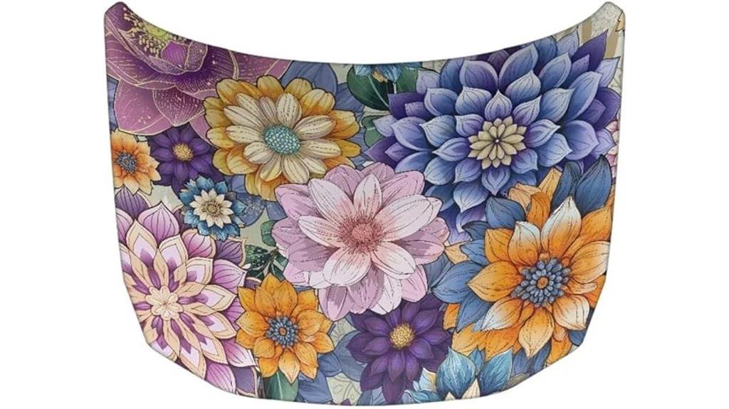 floral boho hood cover