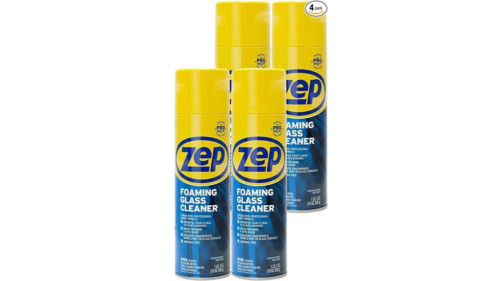 foaming glass cleaner 4 pack