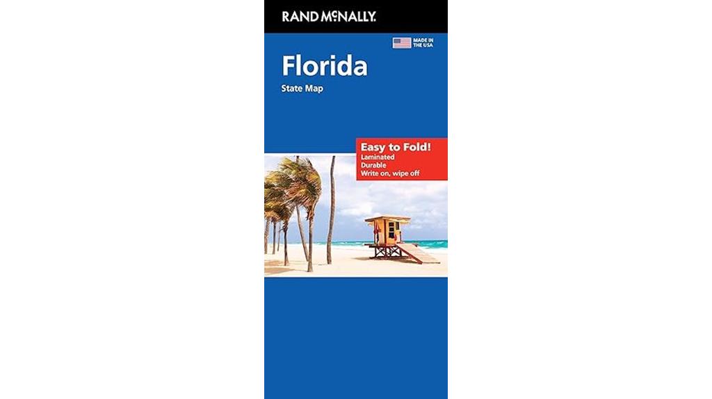foldable florida state map