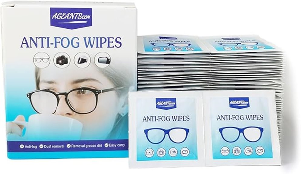 glass anti fog wipes
