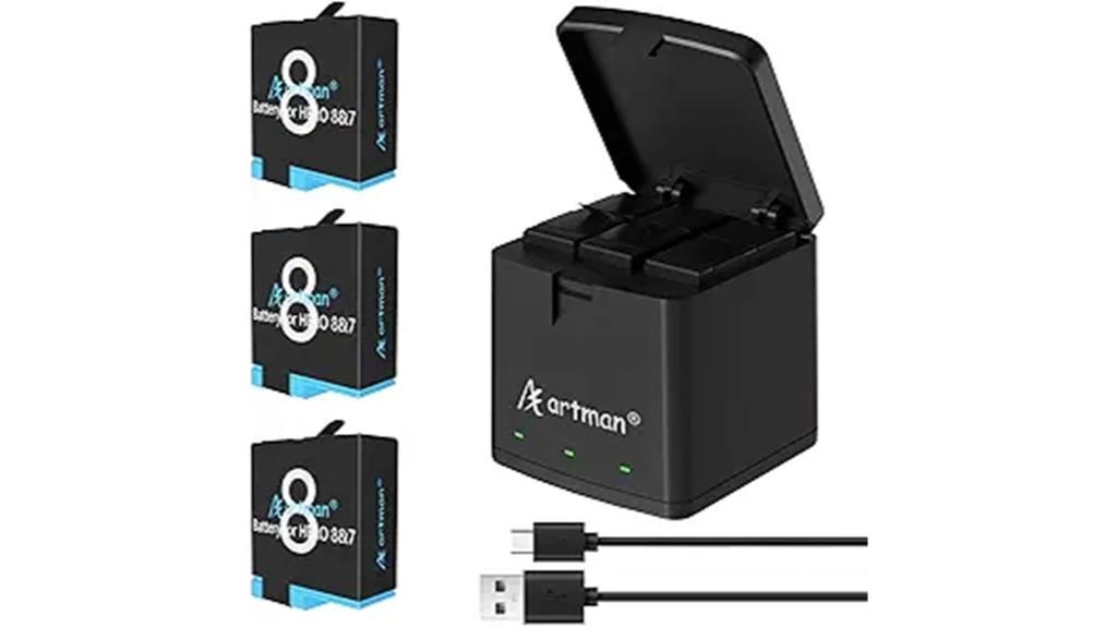 gopro battery charger pack