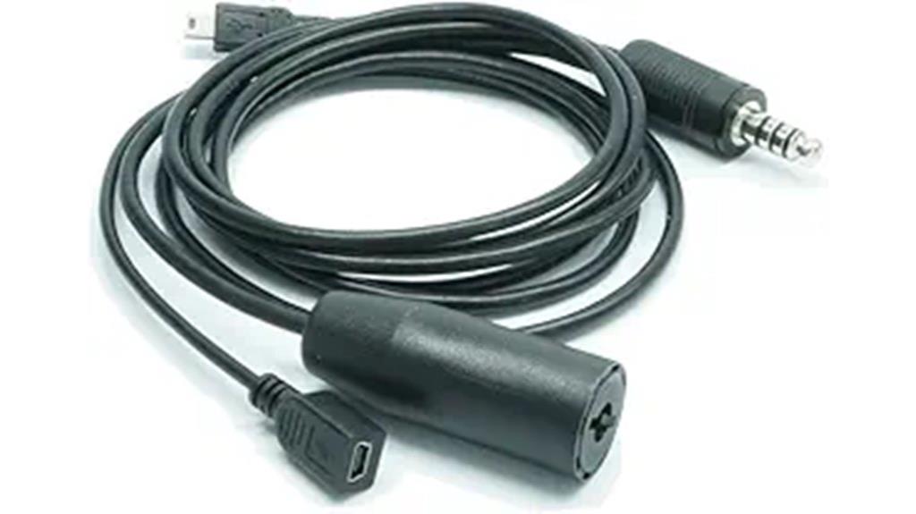 gopro compatible helicopter cable