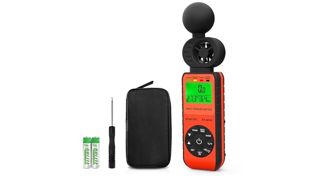heat stress anemometer device