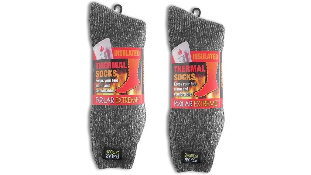 heavy acrylic gray socks