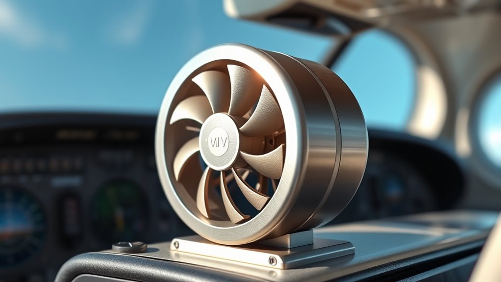 key portable cockpit fan features