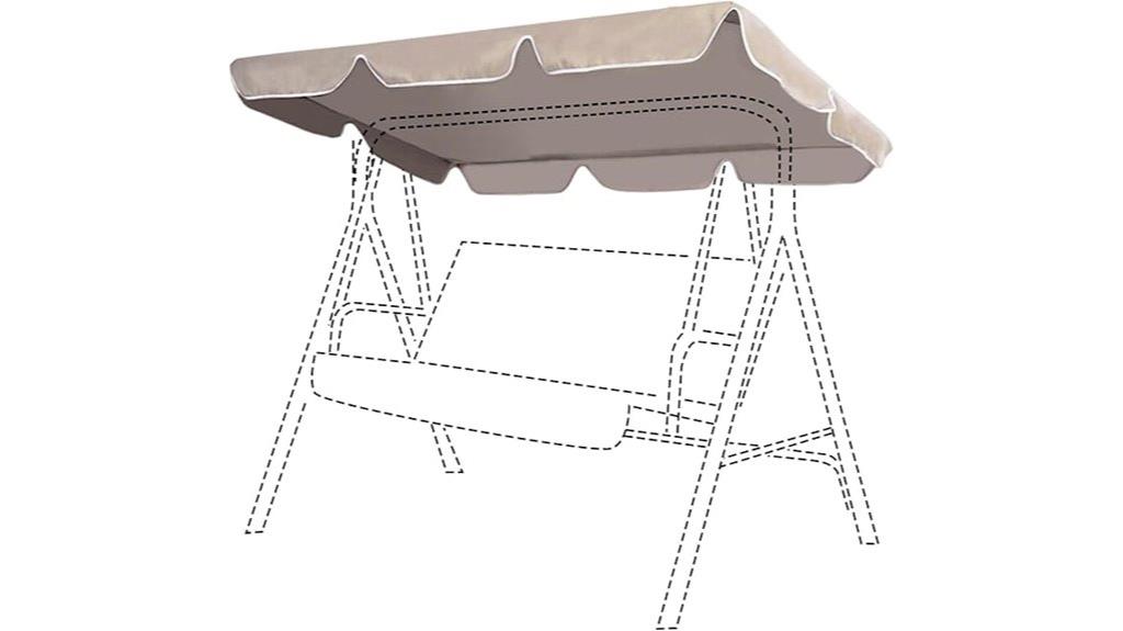khaki waterproof porch cover