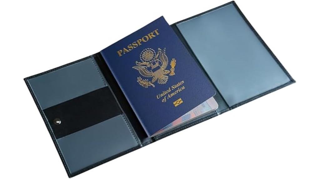 leather pilot passport wallet