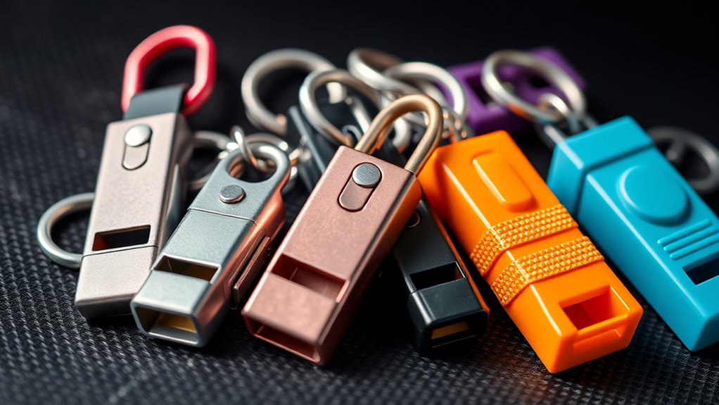 loud portable durable visible