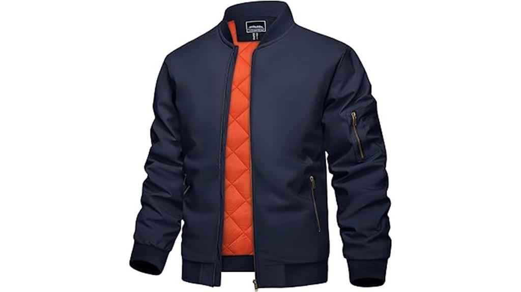 men s windproof bomber jacket