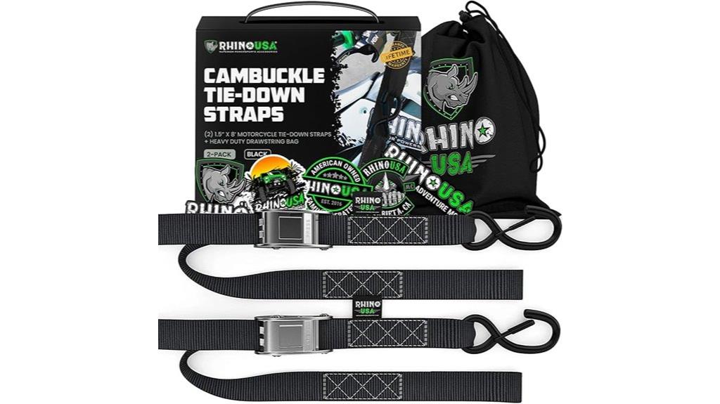 motorcycle tie down straps pack