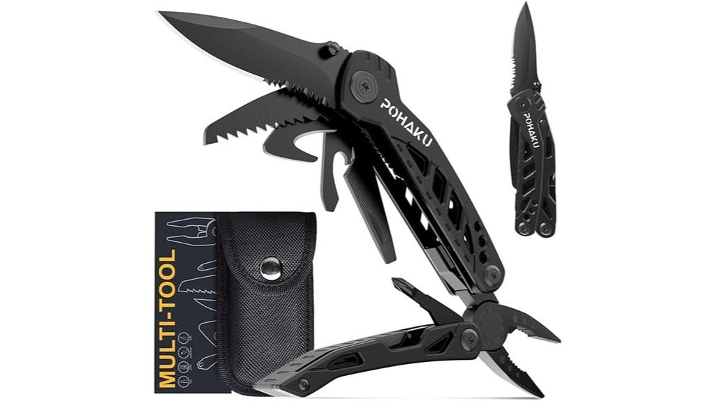 multi function knife with sheath