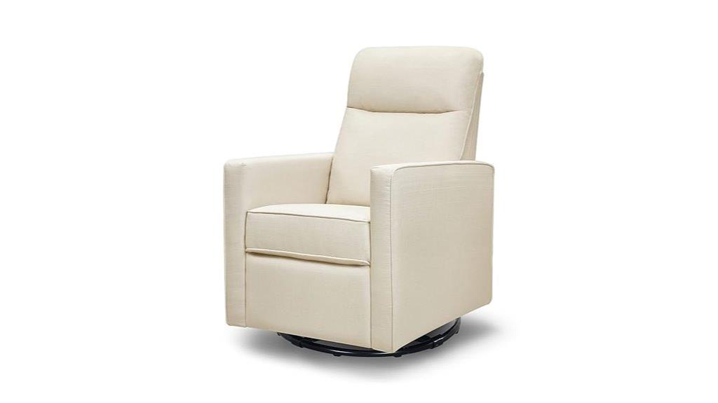 natural oat swivel glider