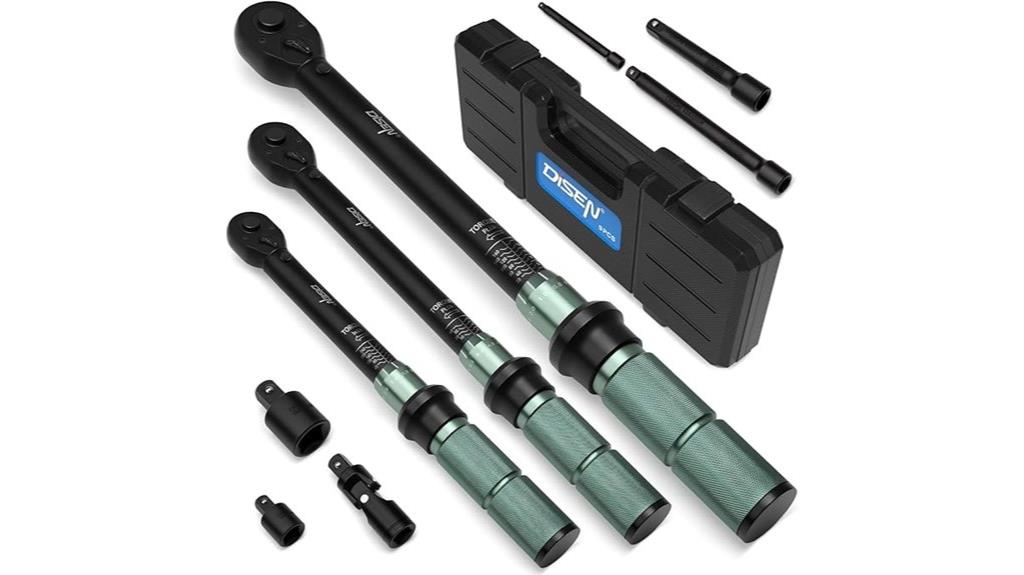 nine piece torque wrench set