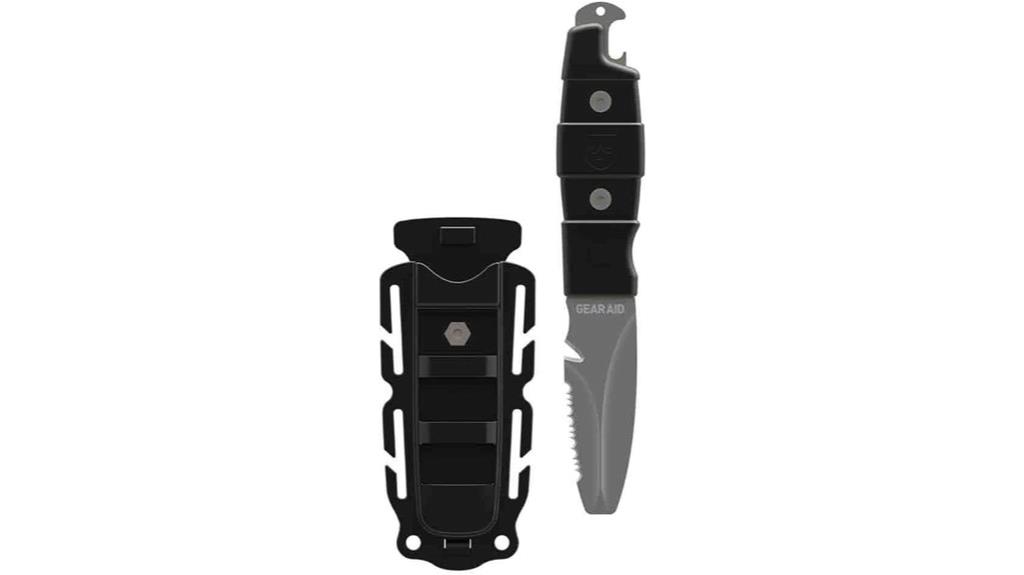 paddle knife with sheath