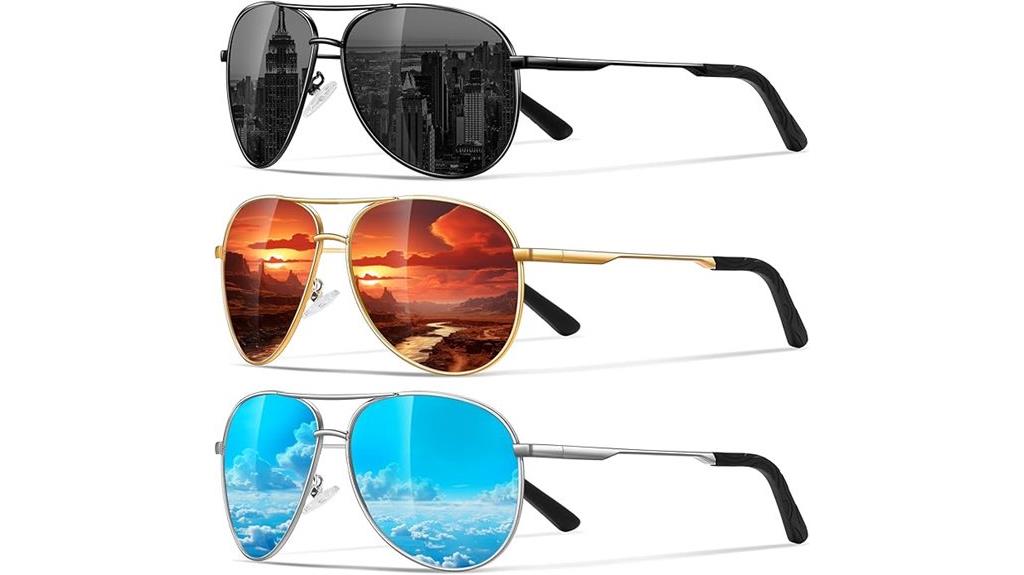 polarized aviator sunglasses