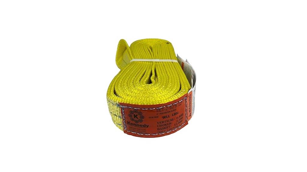 polyester lifting sling sizes