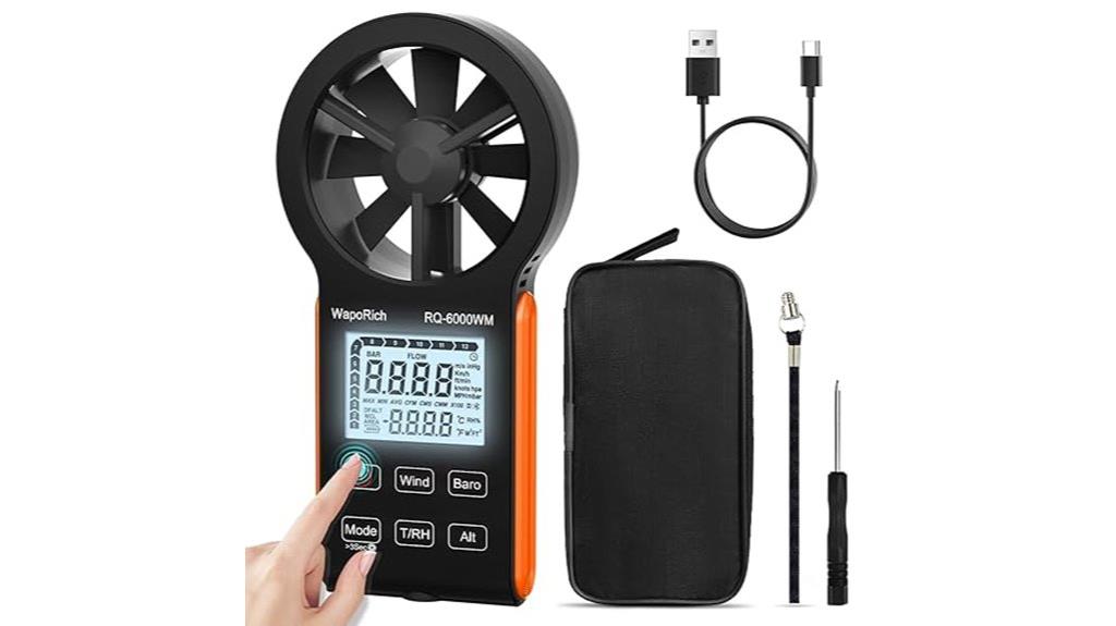 portable 7 in 1 air flow meter