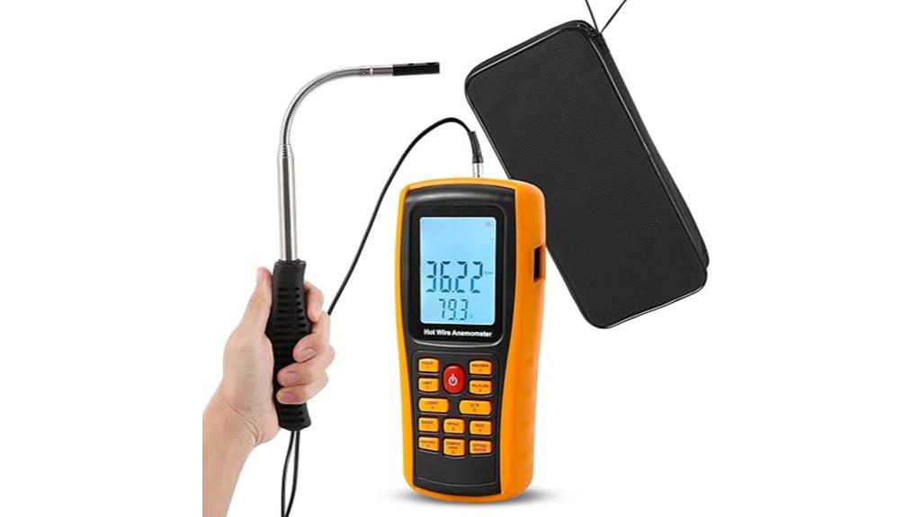 portable airflow wind meter