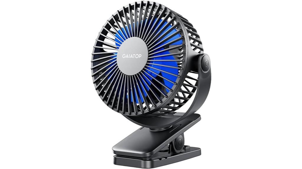 portable battery clip on fan