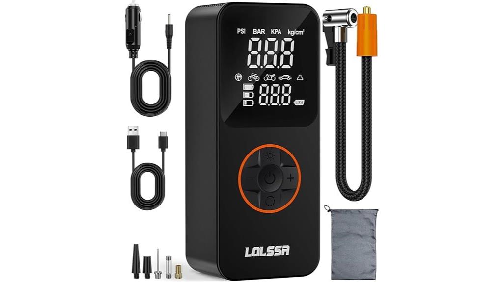 portable inflator with battery