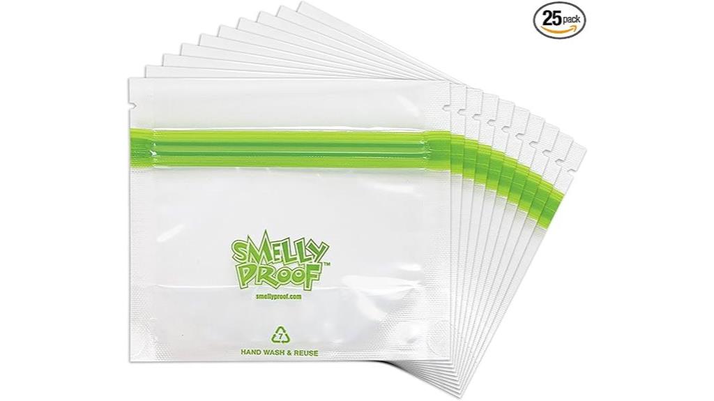 reusable odor proof storage bags