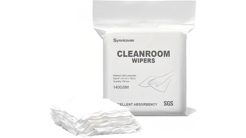 six inch polyester wipers
