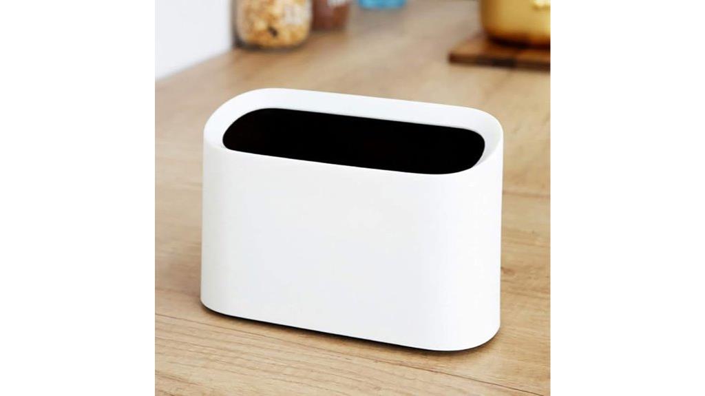 small portable desk trash can