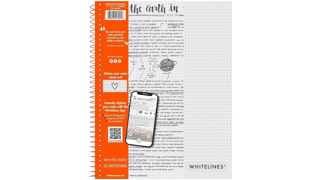 spiral ruled notebook cover