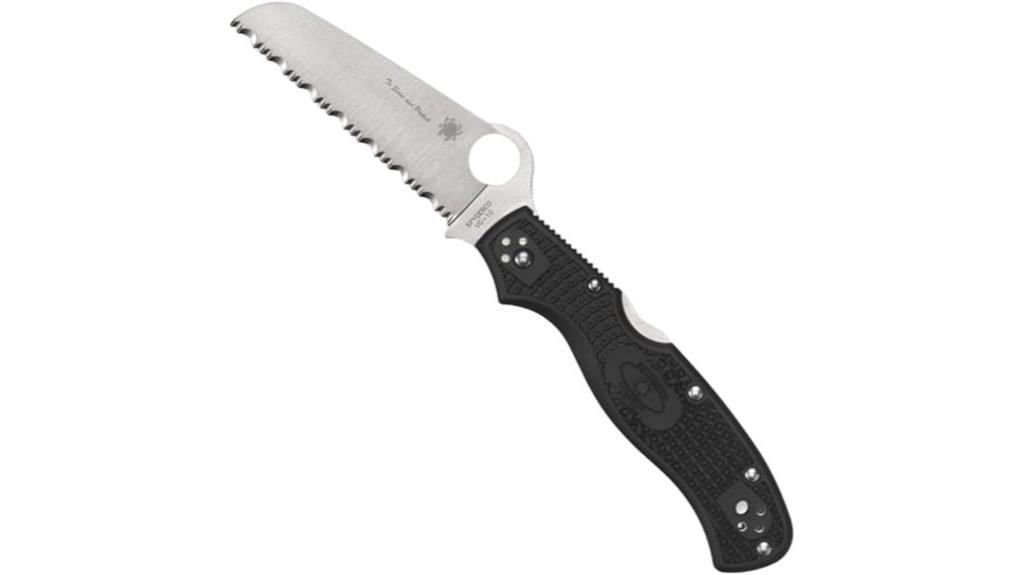 spyderco rescue black blade
