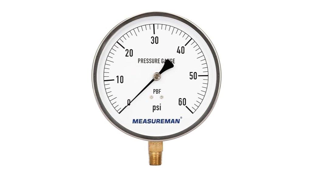 stainless steel pressure gauge