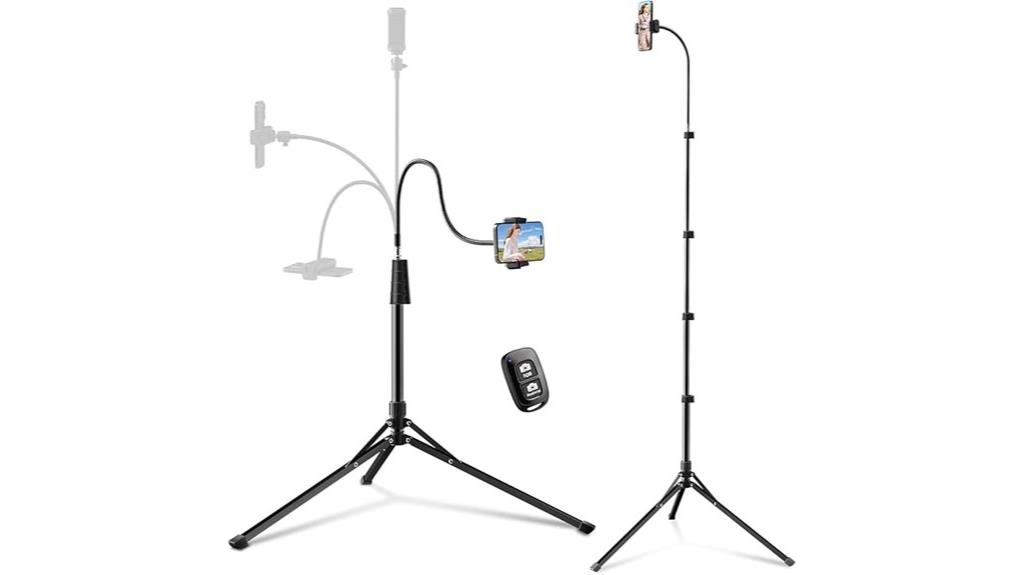 tall tripod with remote