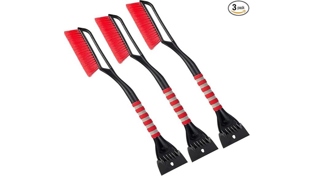 three pack ice scraper