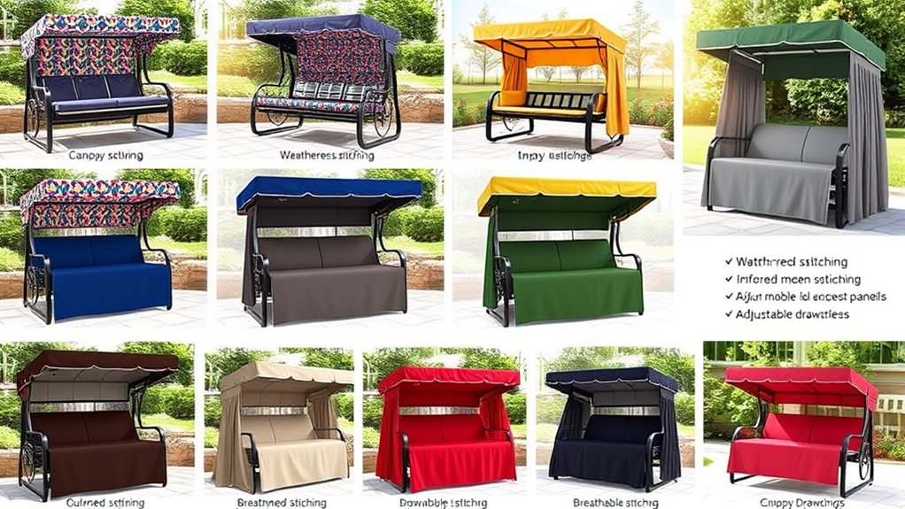 top glider canopy cover options