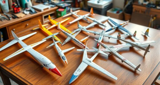 top glider model kit selections
