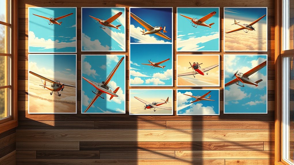 top glider pilot wall posters