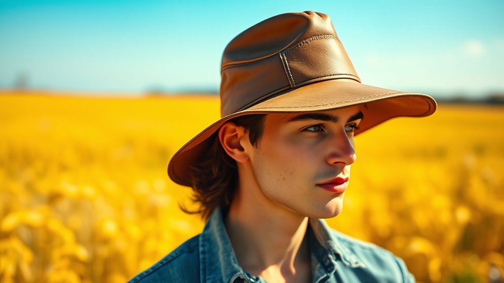 top wide brim pilot hats