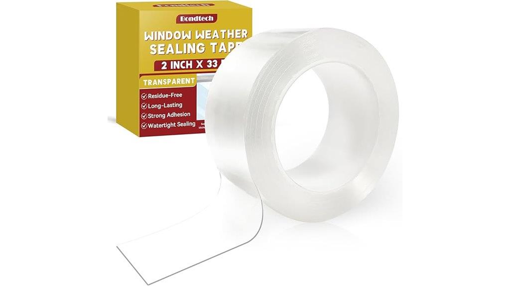 transparent weather sealing tape