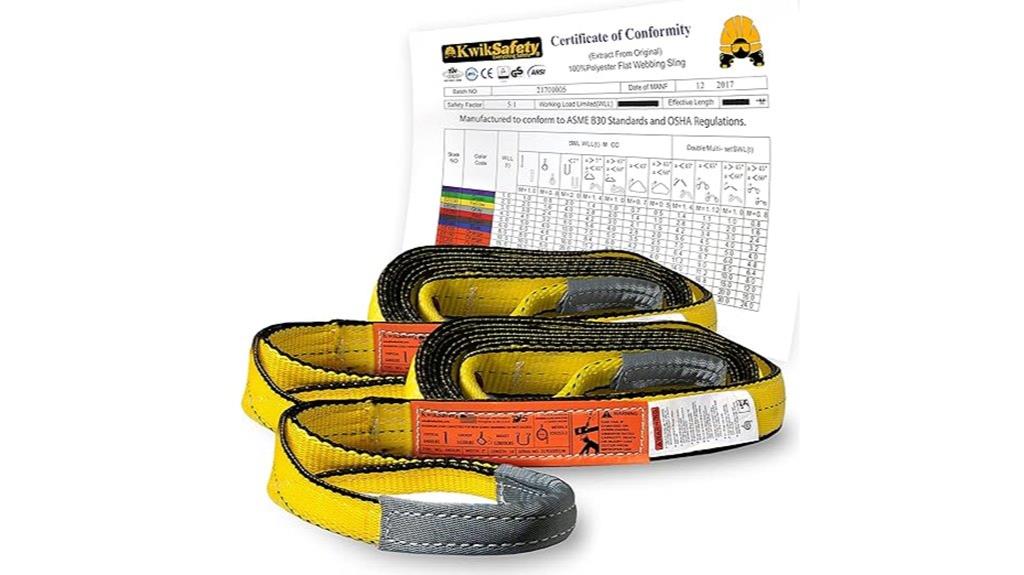 two pack 2 inch web slings