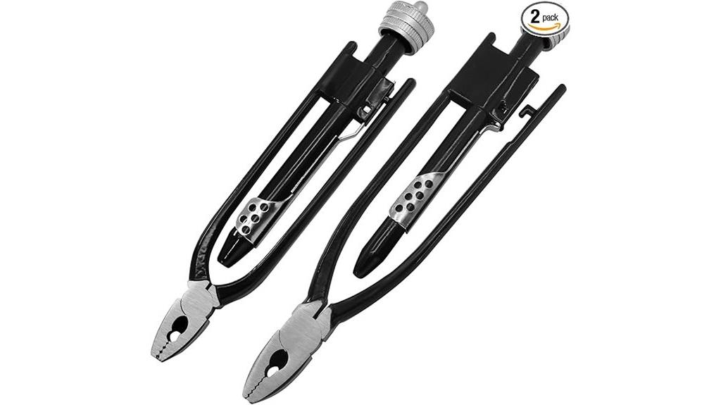 two piece safety wire pliers