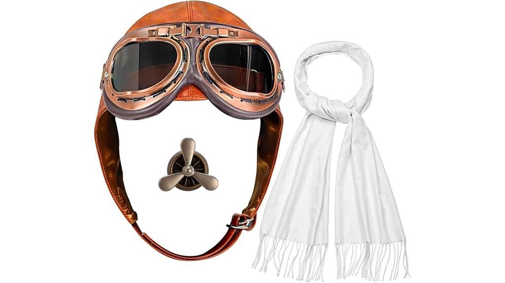 vintage aviator accessories set