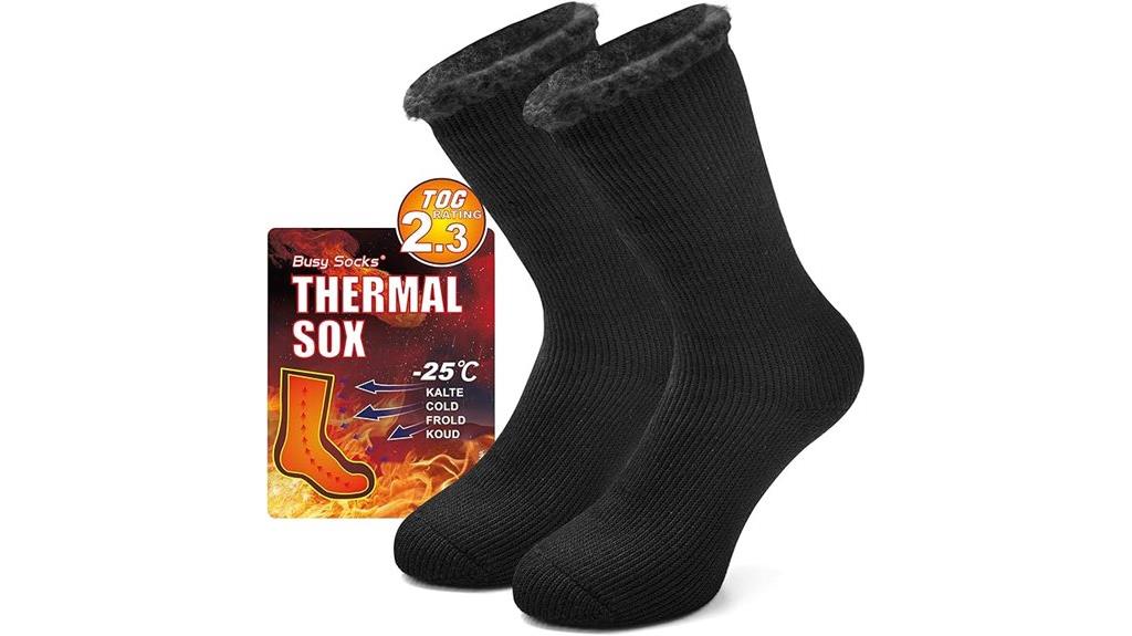 warm winter sock ensemble